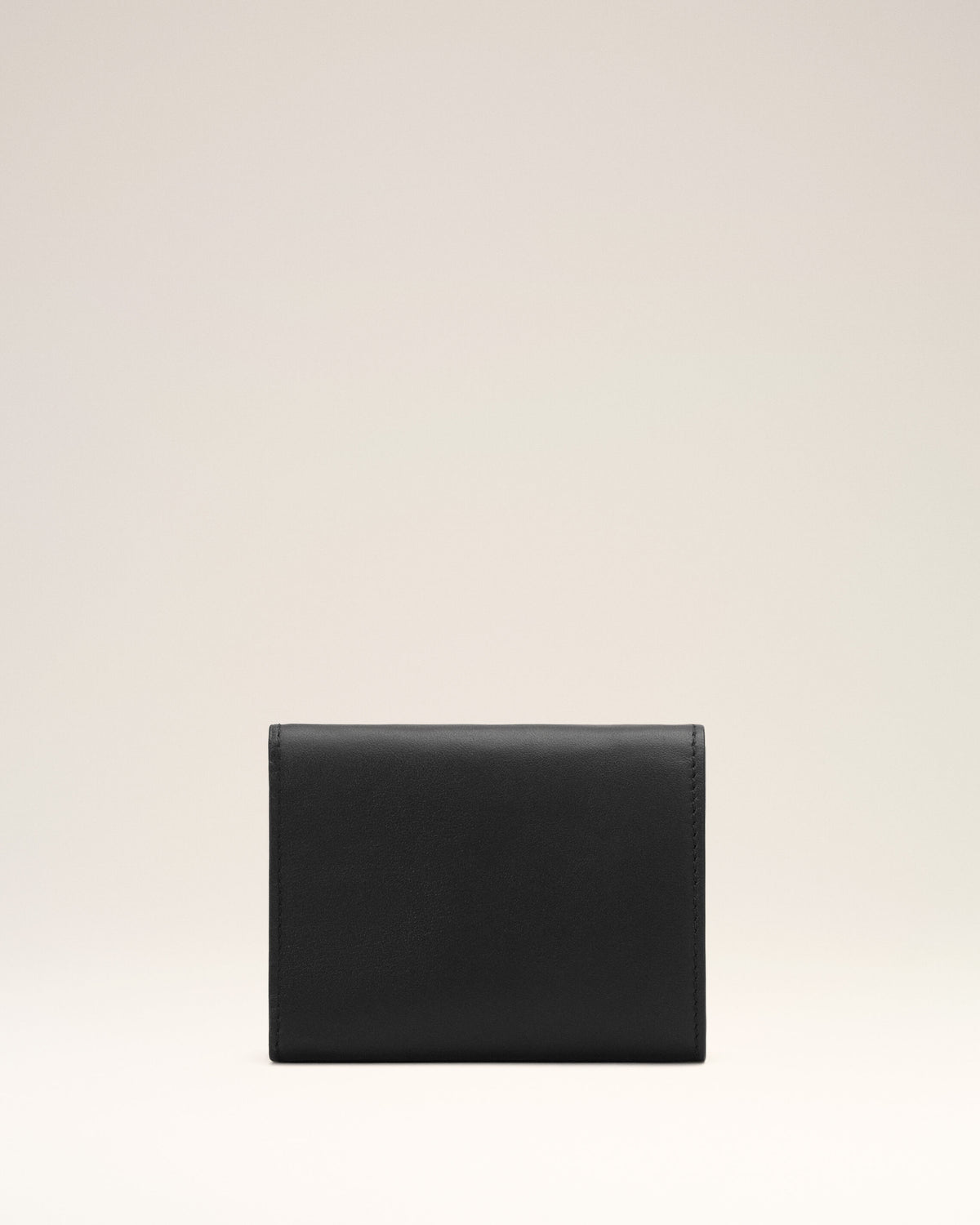 Cartera tríptica Ami de Cœur de cuero negro de vaca - 2