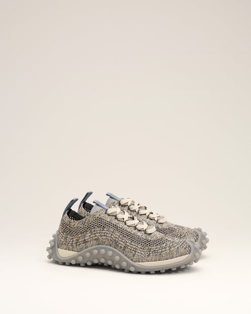 Grey knit Mirage sneakers - Man - 3 - AMI Paris - Ami Paris