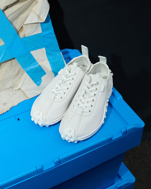 Sneakers Mirage blanches en cuir de veau - Femme - 12 - AMI Paris - Ami Paris
