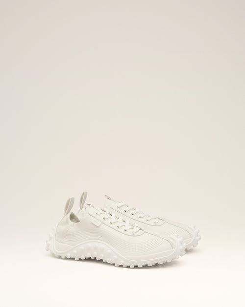 Sneakers Mirage blanches en cuir de veau - Homme - 3 - AMI Paris - Ami Paris