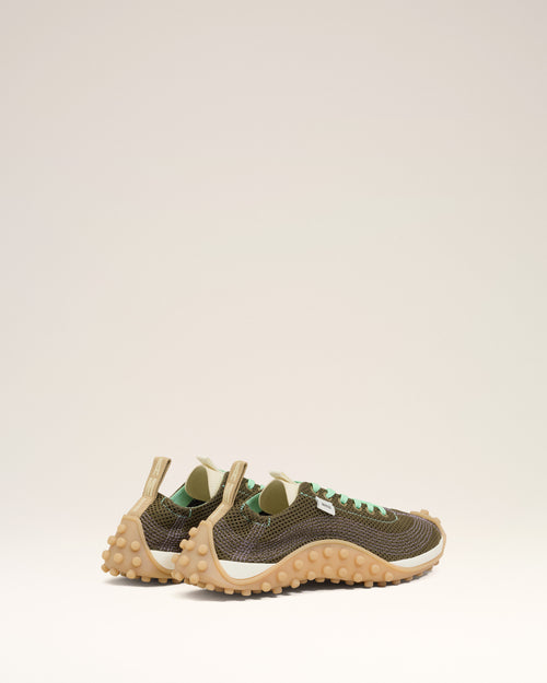 Baskets Mirage En Mesh Vert - Homme - 4 - AMI Paris - Ami Paris