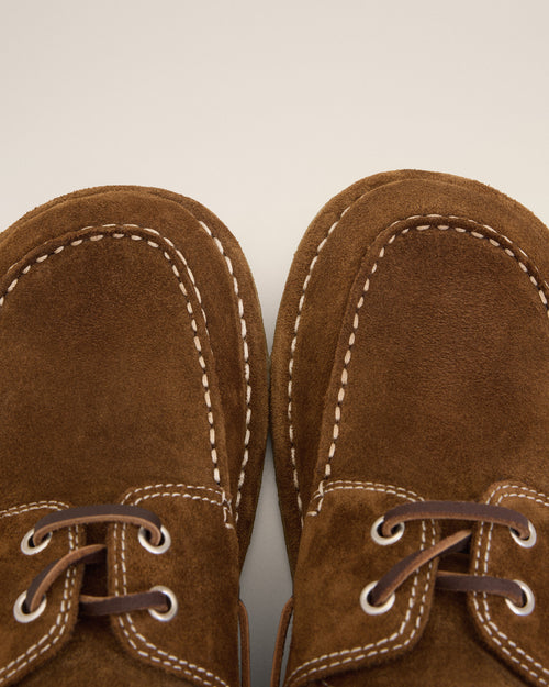 Chaussures Bateau Marron en Cuir De Veau - Homme - 5 - AMI Paris - Ami Paris