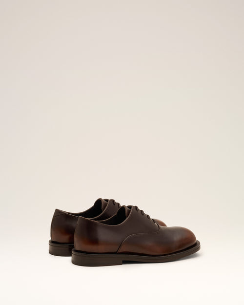 Brown cow leather oxford shoes - Woman - 9 - AMI Paris - Ami Paris