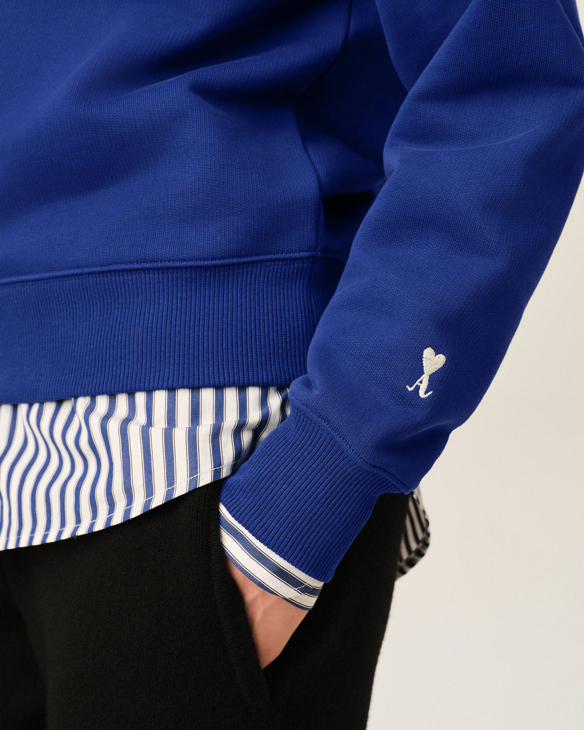 Sweatshirt zippé bleu en coton "Thank you for being a friend" - 10