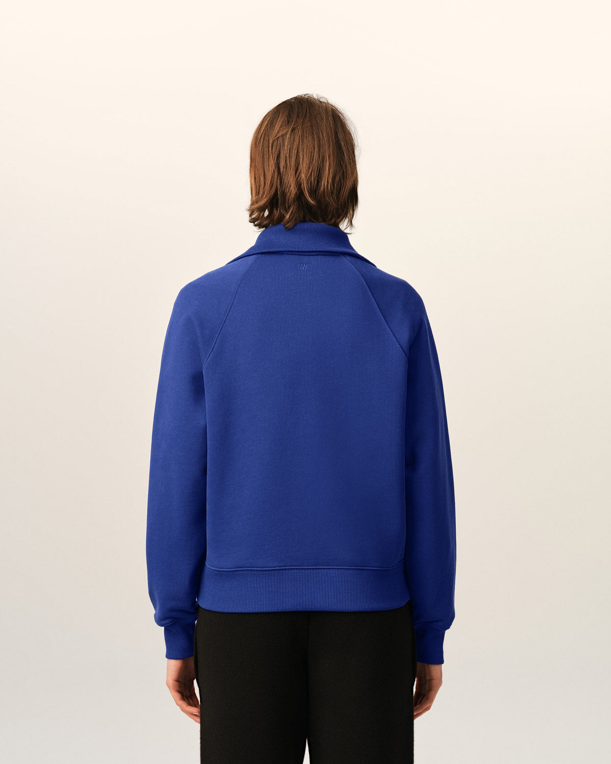 Sweatshirt zippé bleu en coton "Thank you for being a friend" - 11