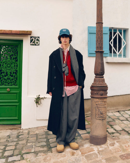 Grey elasticated-waist wool trousers - Man - 7 - AMI Paris - Ami Paris