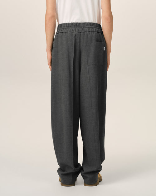 Grey elasticated-waist wool trousers - Man - 4 - AMI Paris - Ami Paris