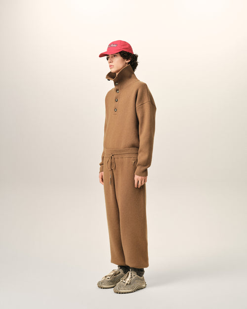 Pantalón deportivo de lana marrón - Hombre - 6 - AMI Paris - Ami Paris