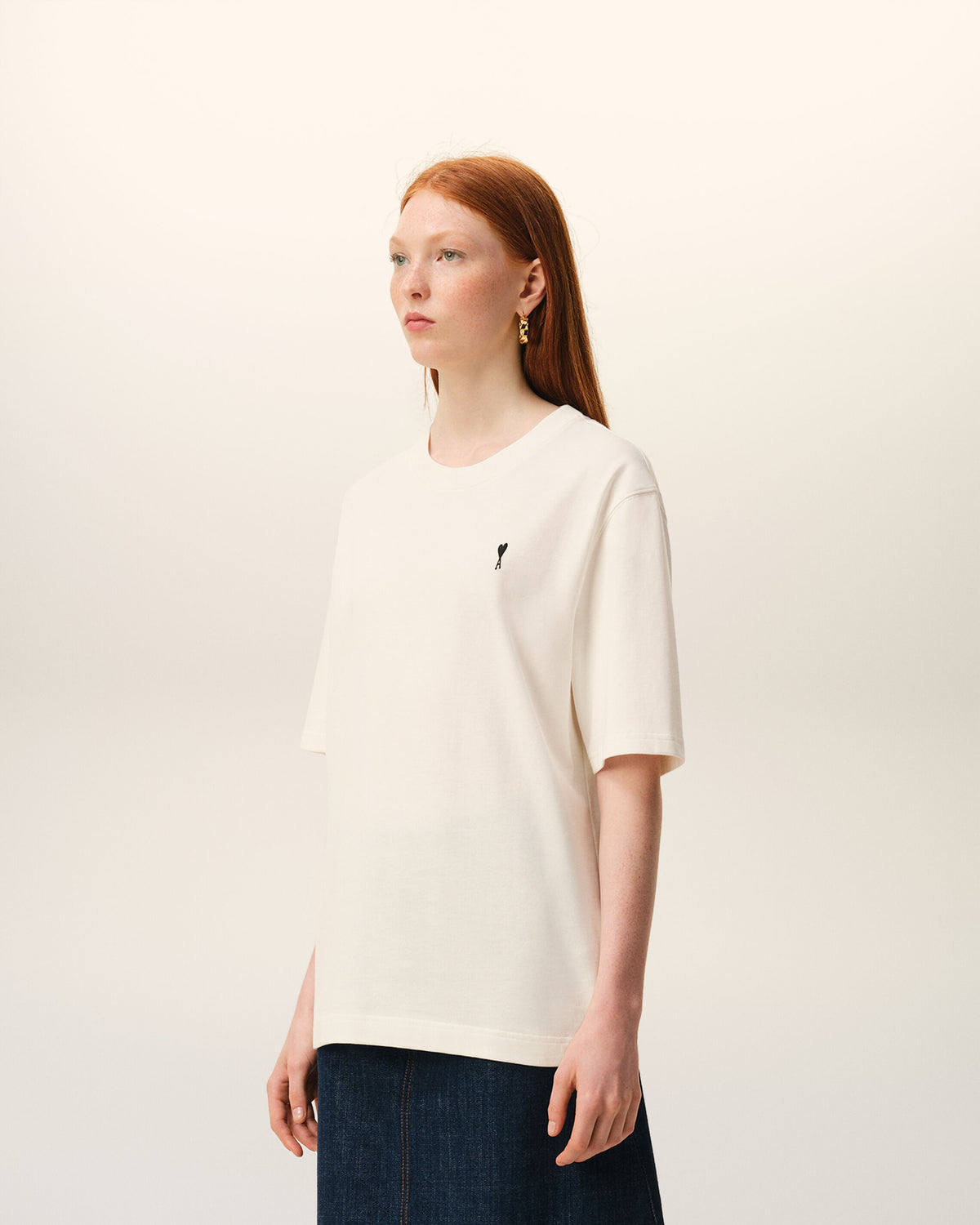 T-shirt Blanc Imprimé Place Des Victoires en Coton - 14