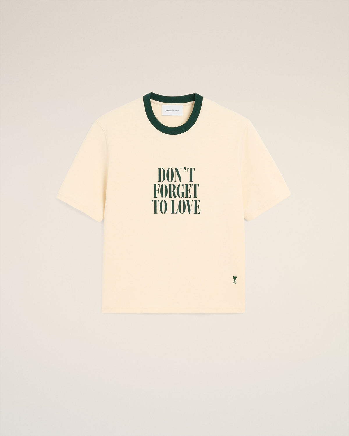 T-shirt écru imprimé en coton "Don